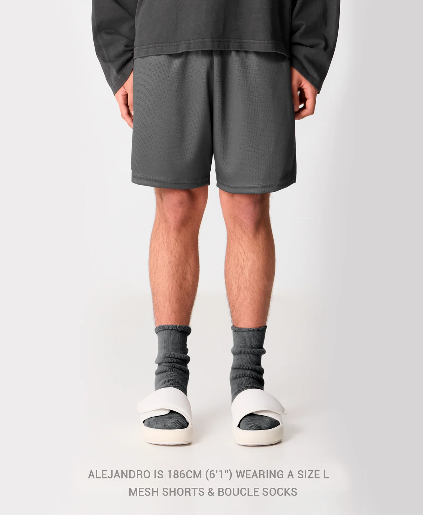 250 GSM 'Cloud Cream' Mesh Shorts - Image 6