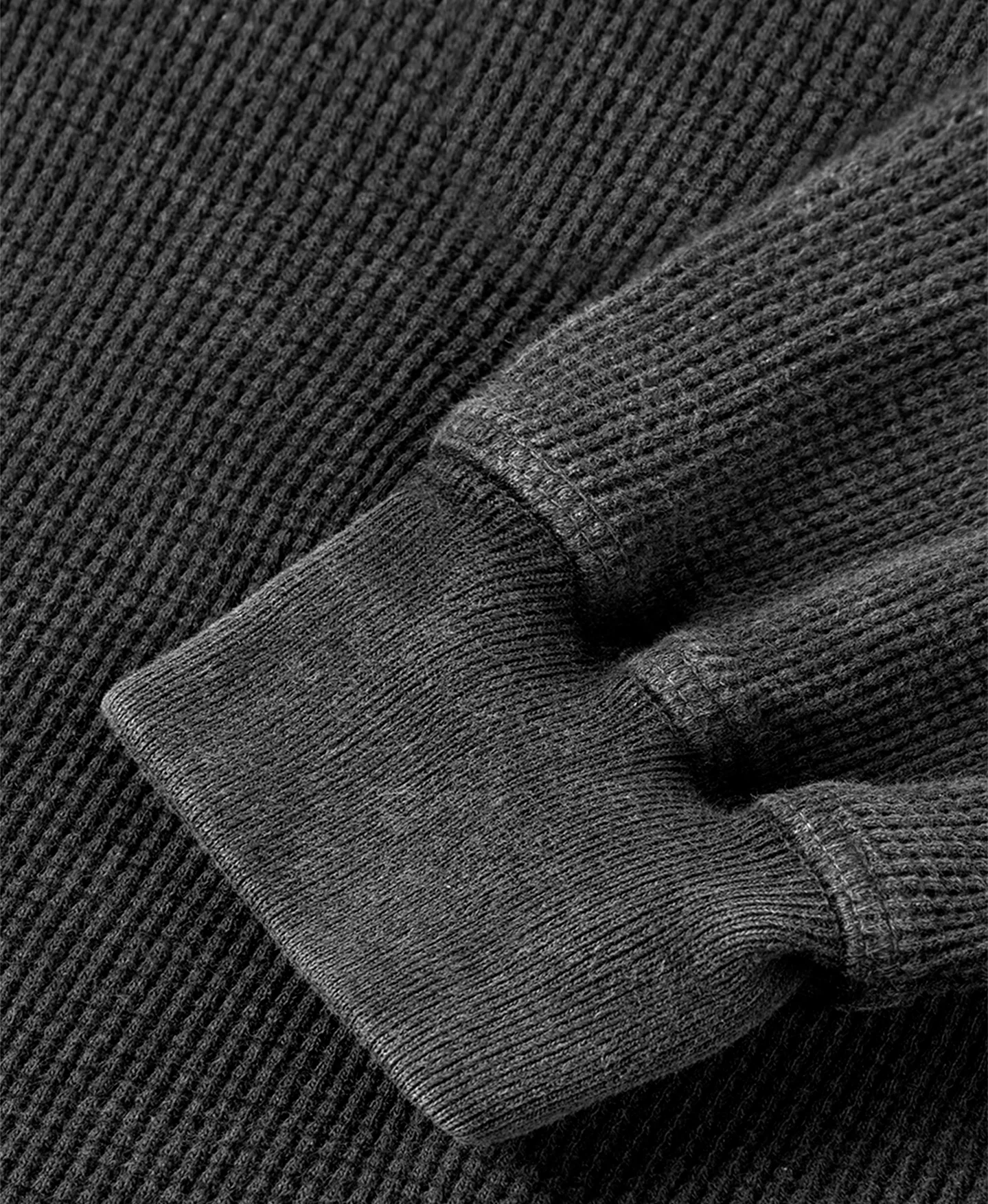 350 GSM 'Vintage Black' Thermal Longsleeve - Image 4