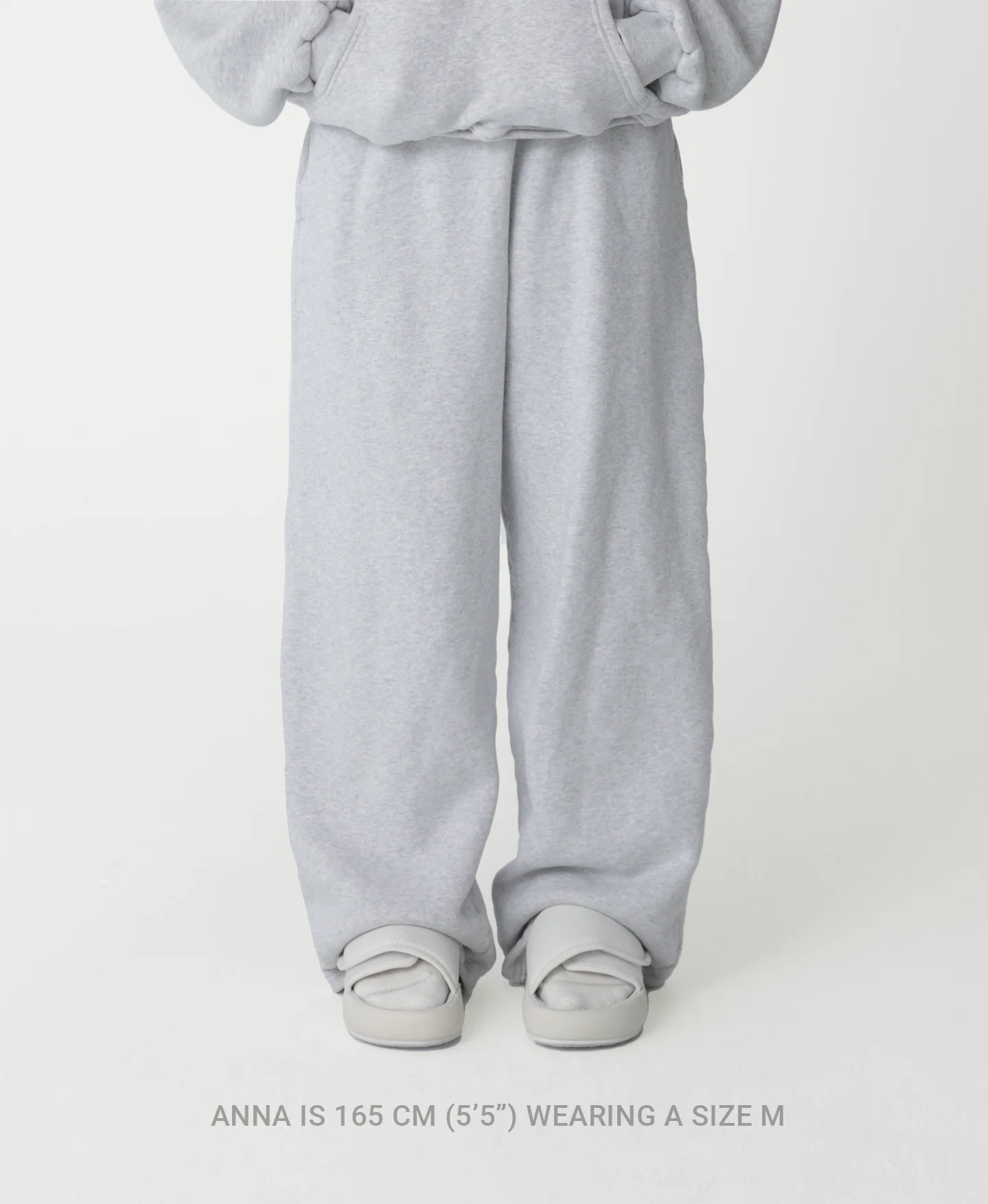 450 GSM 'Anthracite' Straight-leg Pants - Image 6