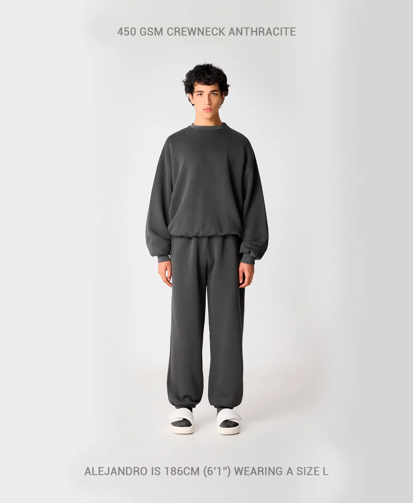 450 GSM 'Bone White' Crewneck - Image 4