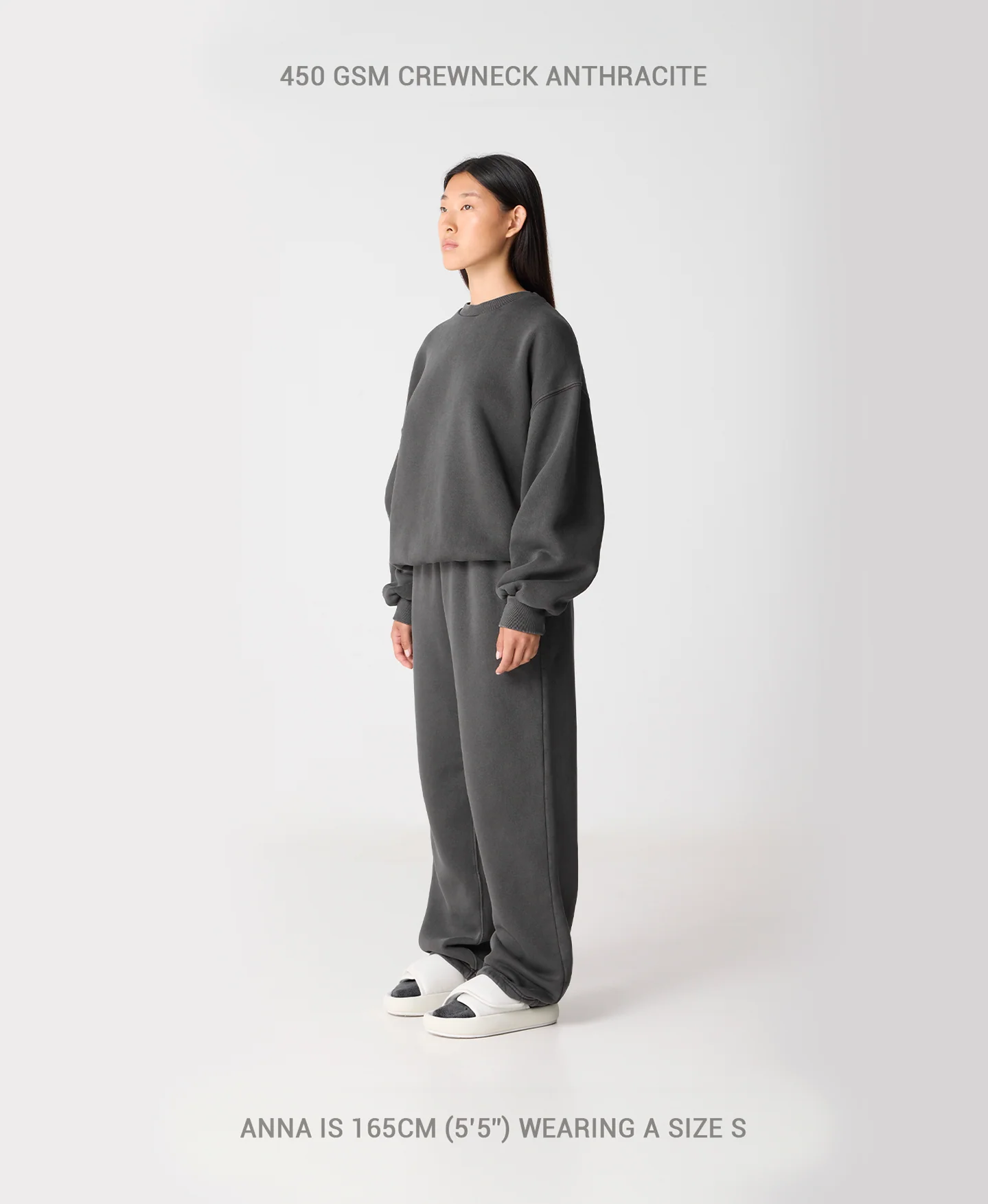 450 GSM 'Bone White' Crewneck - Image 7