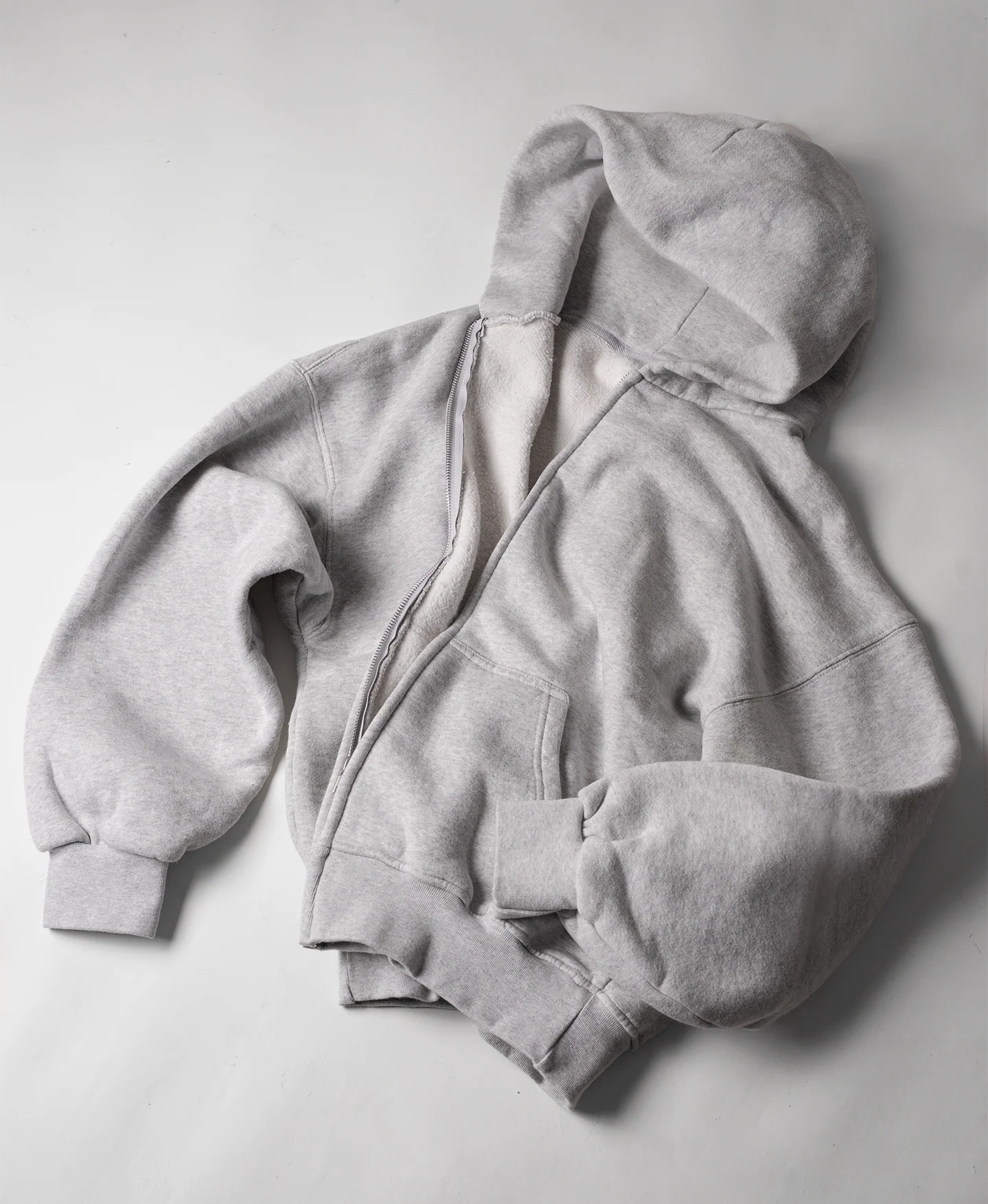 450 GSM ‘Light Heather Gray’ Zipper - Image 5