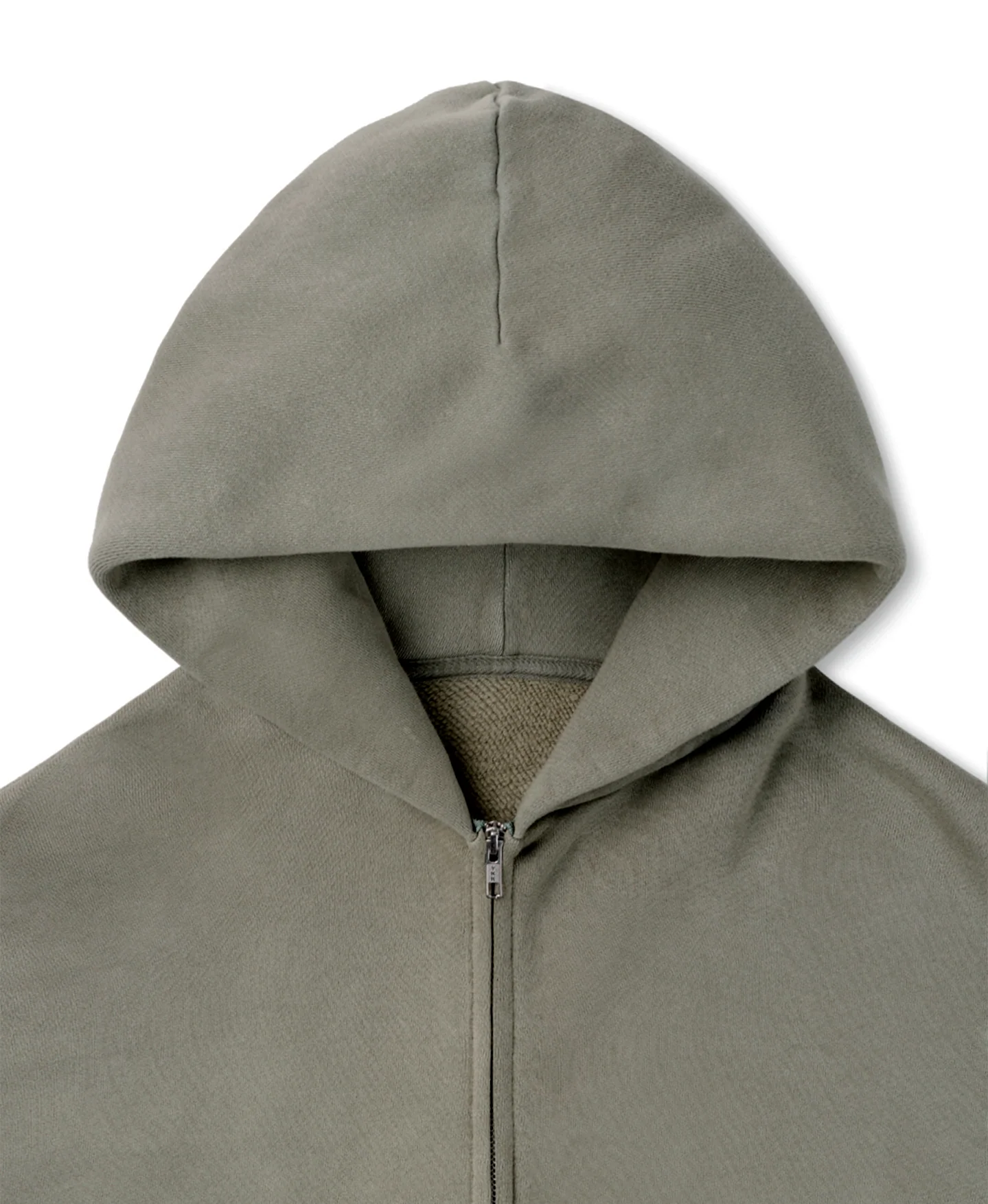 450 GSM 'Vintage Olive' Zipper - Image 3