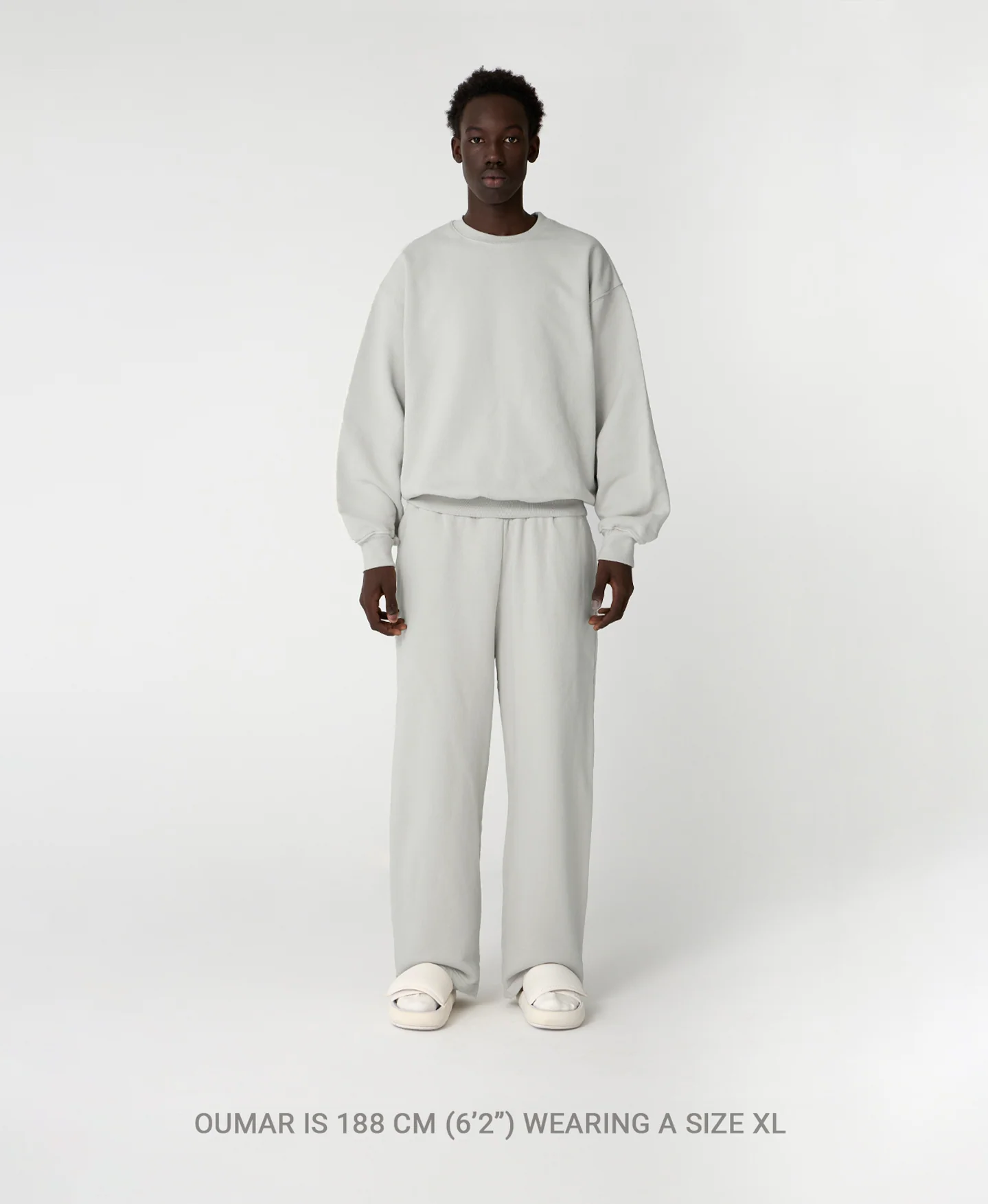 600 GSM 'Light Heather Gray' Crewneck - Image 7