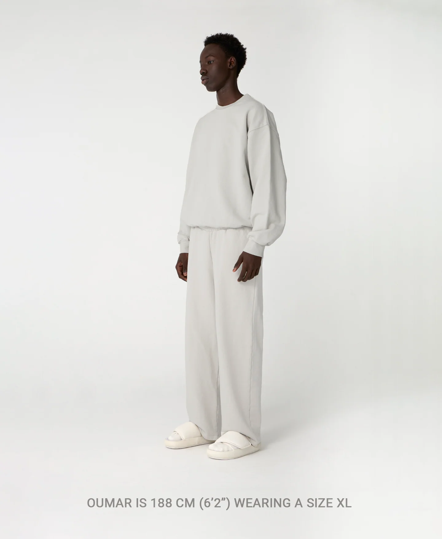 600 GSM 'Light Heather Gray' Crewneck - Image 8